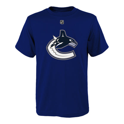 Outerstuff Vancouver Canucks Elias Pettersson Name And Number Youth Blue T Shirt