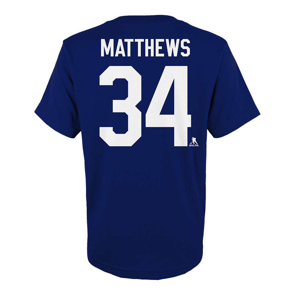 Outerstuff Toronto Maple Leafs Auston Matthews Name And Number Youth Blue T Shirt