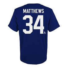 Outerstuff Toronto Maple Leafs Auston Matthews Name And Number Youth Blue T Shirt