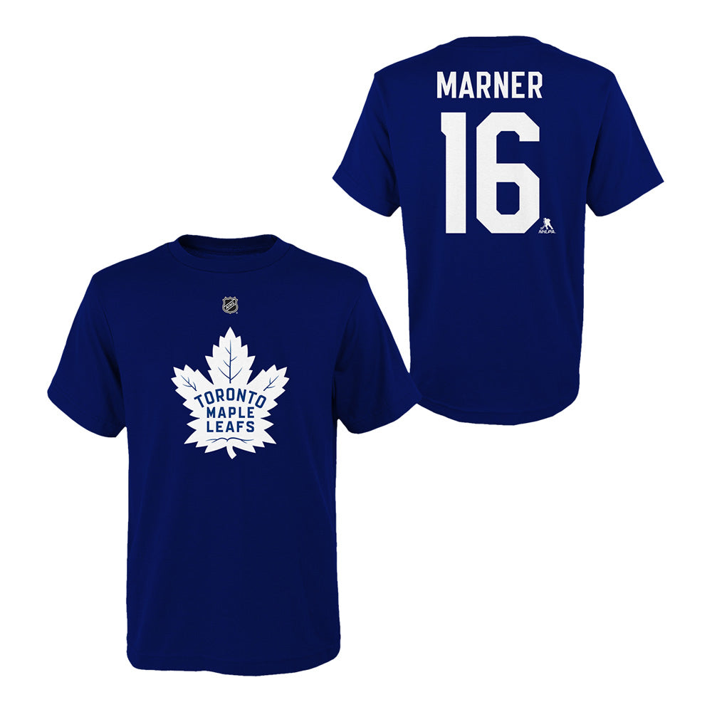 Outerstuff Toronto Maple Leafs Mitch Marner Name And Number Youth Blue T Shirt