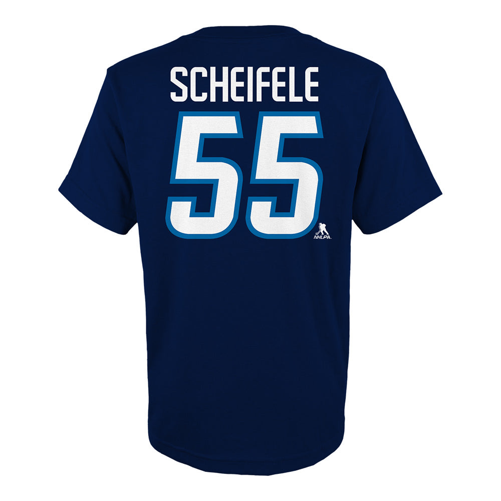 Outerstuff Winnipeg Jets Mark Scheifele Name And Number Youth Navy T Shirt