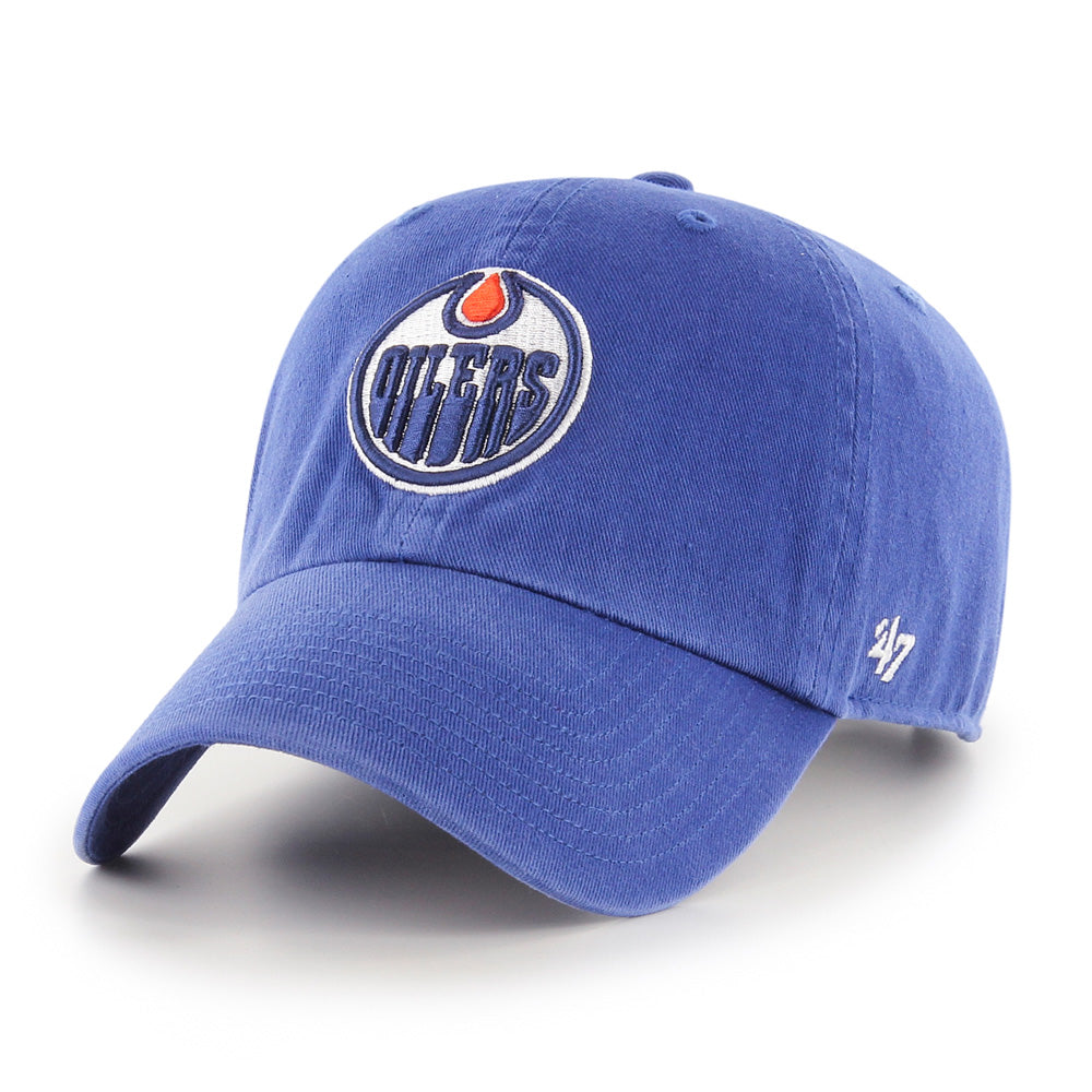 47 Brand Edmonton Oilers Clean Up Blue Hat