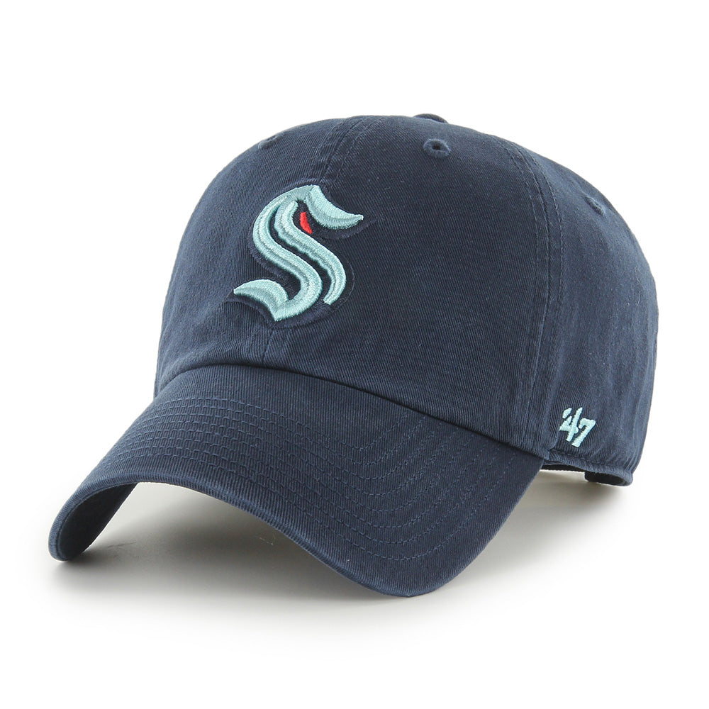 47 Brand Seattle Kraken Clean Up Navy Hat