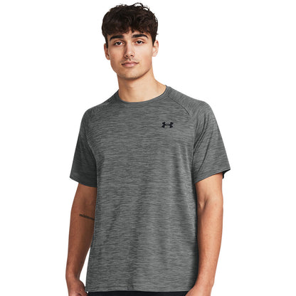 UNDER ARMOUR TECH TEXTURED ADULT CONCRETE T SHIRT