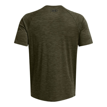 UNDER ARMOUR TECH TEXTURED ADULT DARK GREEN T SHIRT