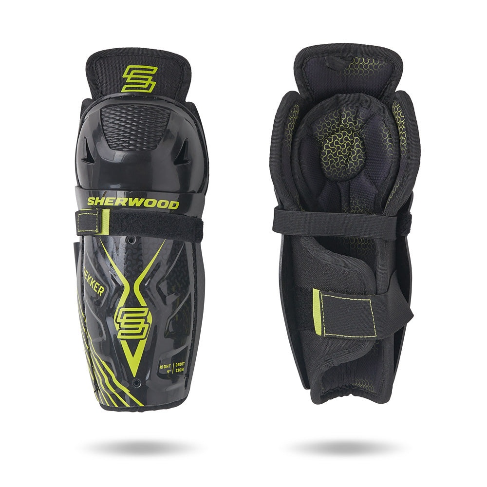 SHERWOOD REKKER YOUTH HOCKEY SHIN PADS