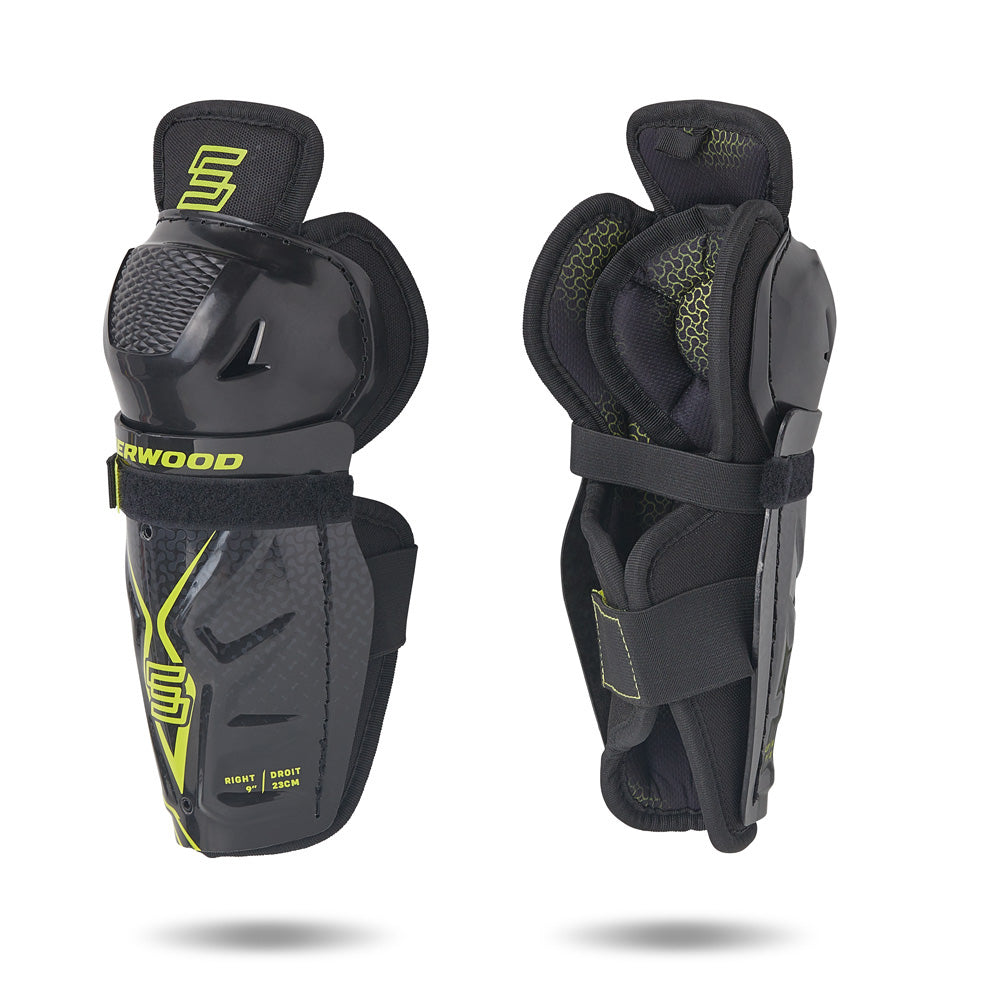 SHERWOOD REKKER YOUTH HOCKEY SHIN PADS