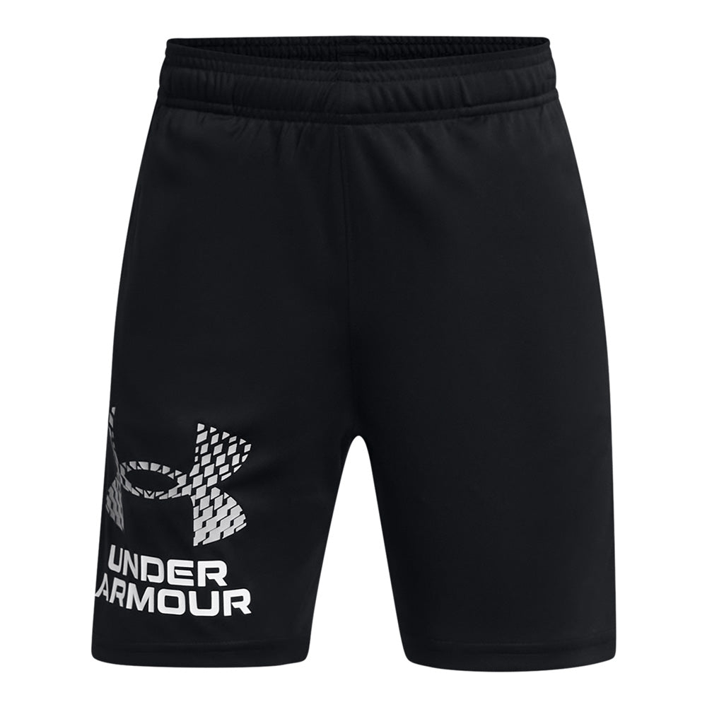UNDER ARMOUR TECH LOGO KID'S BLACK SHORTS
