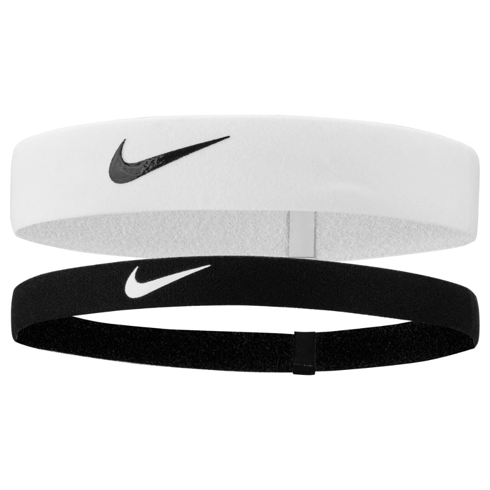 NIKE FLEX HEADBANDS - 2 PACK BLACK/WHITE
