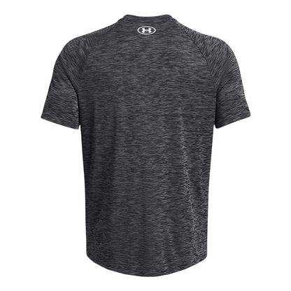 UNDER ARMOUR TECH TEXTURED ADULT BLACK T SHIRT