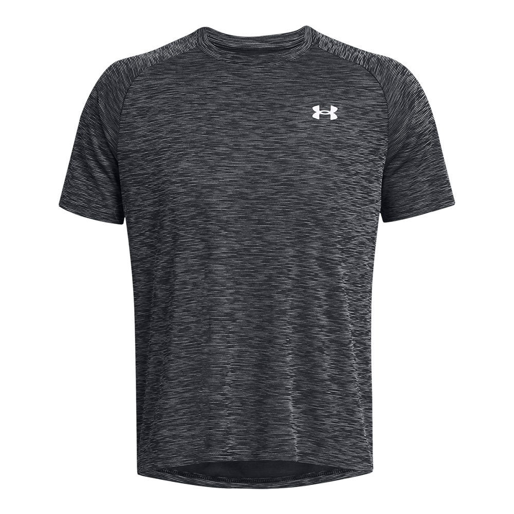 UNDER ARMOUR TECH TEXTURED ADULT BLACK T SHIRT