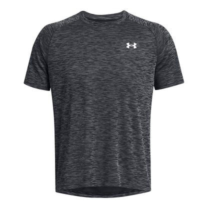UNDER ARMOUR TECH TEXTURED ADULT BLACK T SHIRT