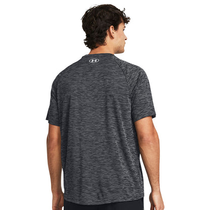 UNDER ARMOUR TECH TEXTURED ADULT BLACK T SHIRT