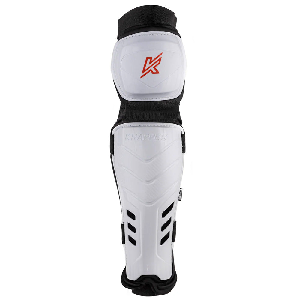 Knapper Ak7 White Ball Hockey Shin Pads