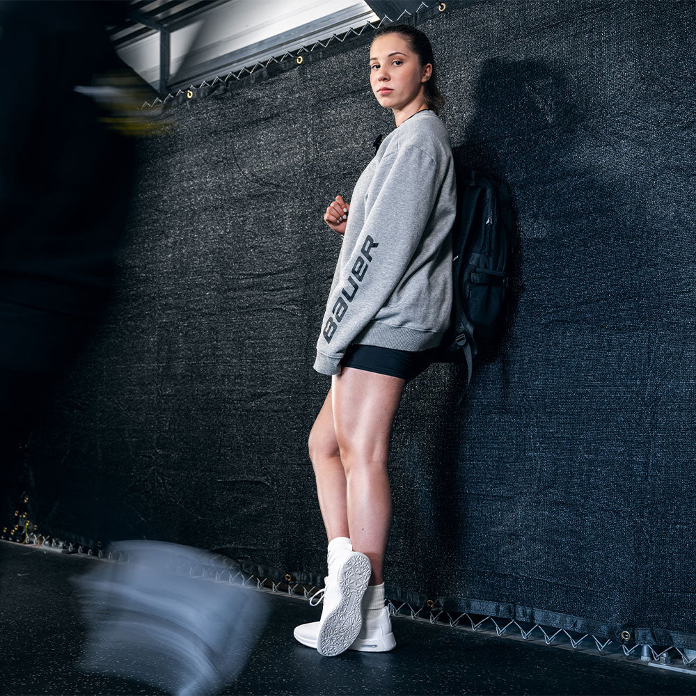 Bauer Core Senior Grey Crew Neck Sweater