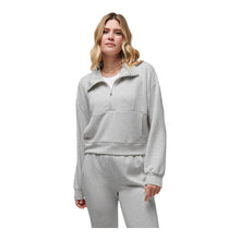 Travis Mathew Skyloft Soft Women's Soft Grey Half Zip