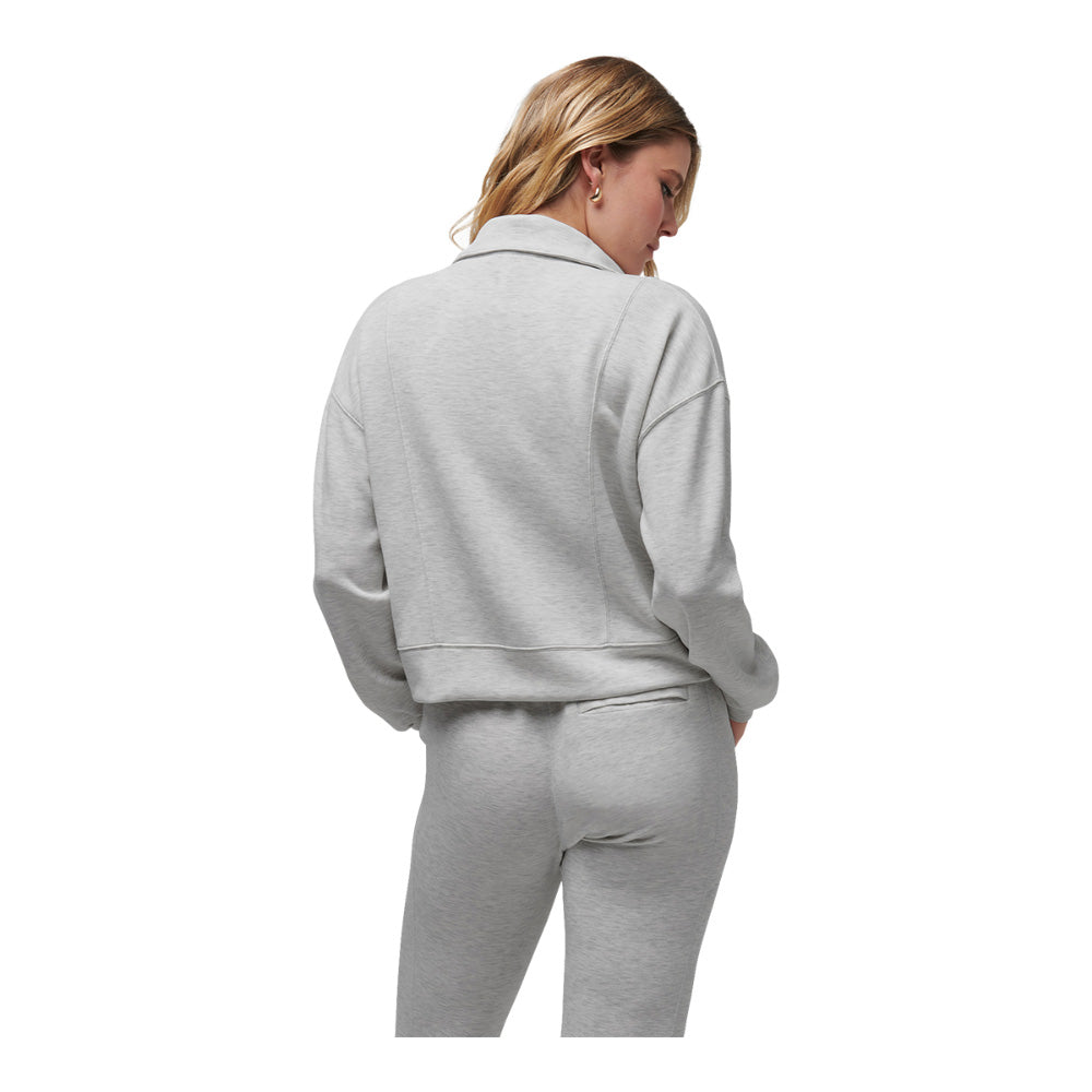 Travis Mathew Skyloft Soft Women's Soft Grey Half Zip