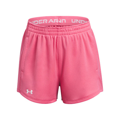 Under Armor Play Up Mesh Super Pink Shorts