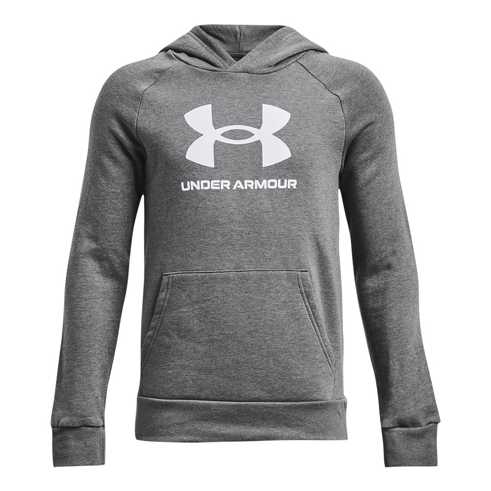 UNDER ARMOUR RIVAL FLEECE KID'S GREY HOODIE