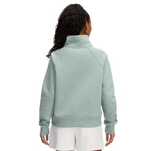 UNDER ARMOUR RIVAL FLEECE WOMEN'S GREEN HALF ZIP SHIRT