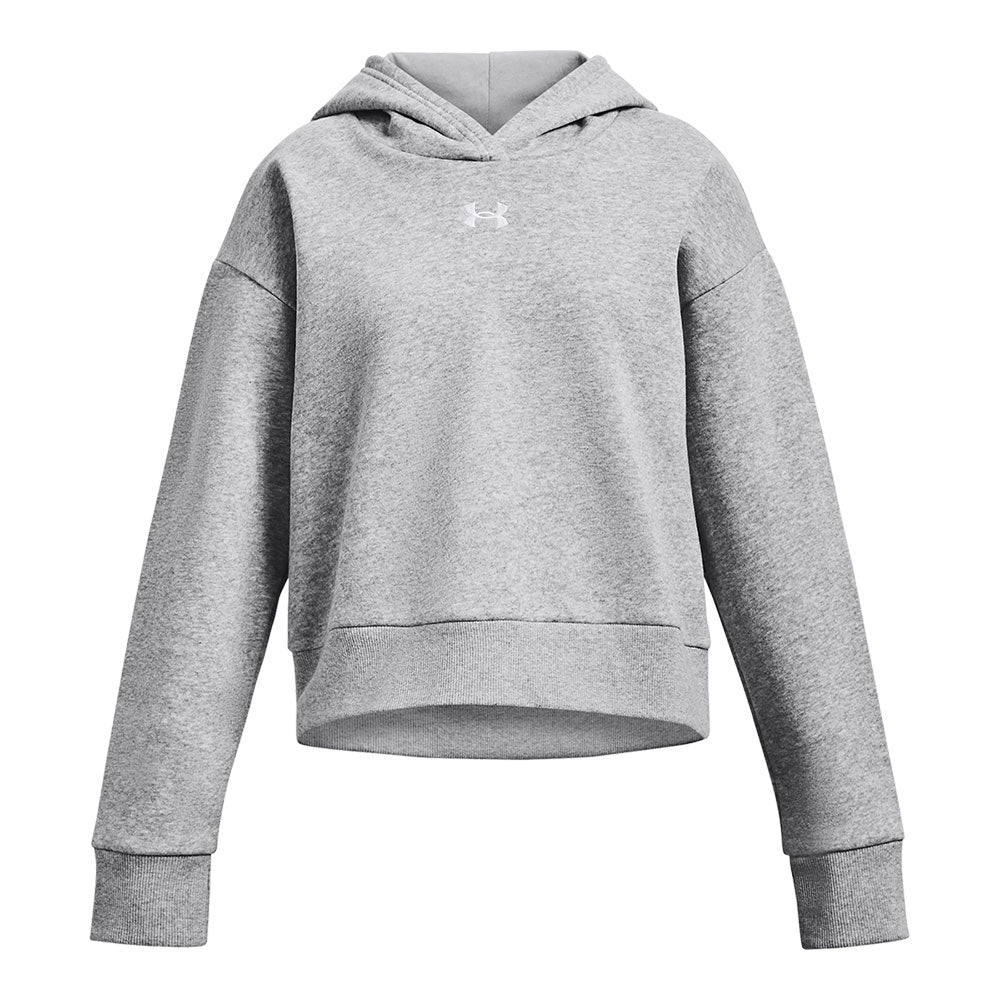 UNDER ARMOUR RIVAL FLEECE GIRL'S GREY HOODIE