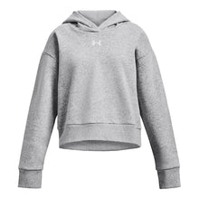 UNDER ARMOUR RIVAL FLEECE GIRL'S GREY HOODIE