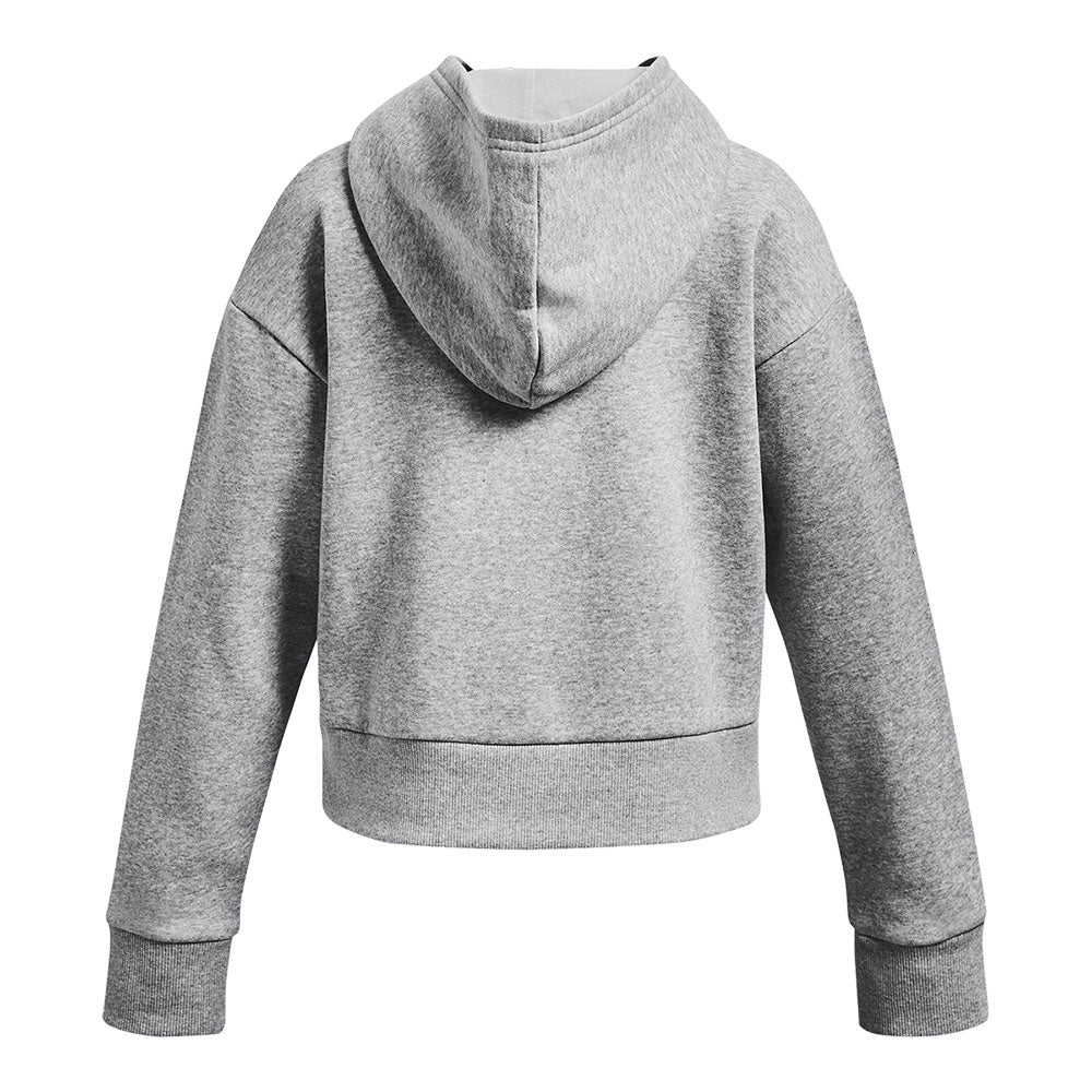 UNDER ARMOUR RIVAL FLEECE GIRL'S GREY HOODIE