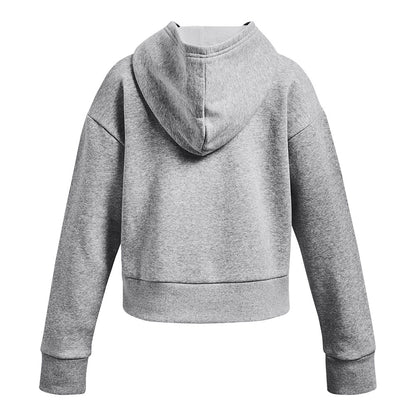 UNDER ARMOUR RIVAL FLEECE GIRL'S GREY HOODIE