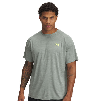 UNDER ARMOUR TECH TEXTURED ADULT GREEN T SHIRT