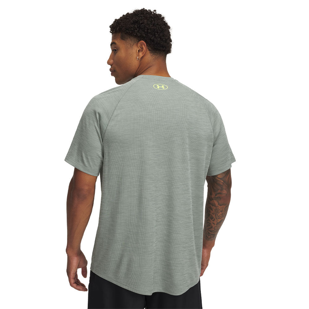 UNDER ARMOUR TECH TEXTURED ADULT GREEN T SHIRT