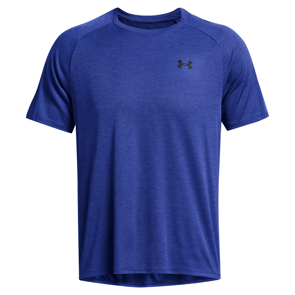 UNDER ARMOUR TECH TEXTURED ADULT ROYAL T SHIRT