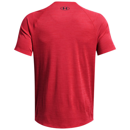 UNDER ARMOUR TECH TEXTURED ADULT RED T SHIRT