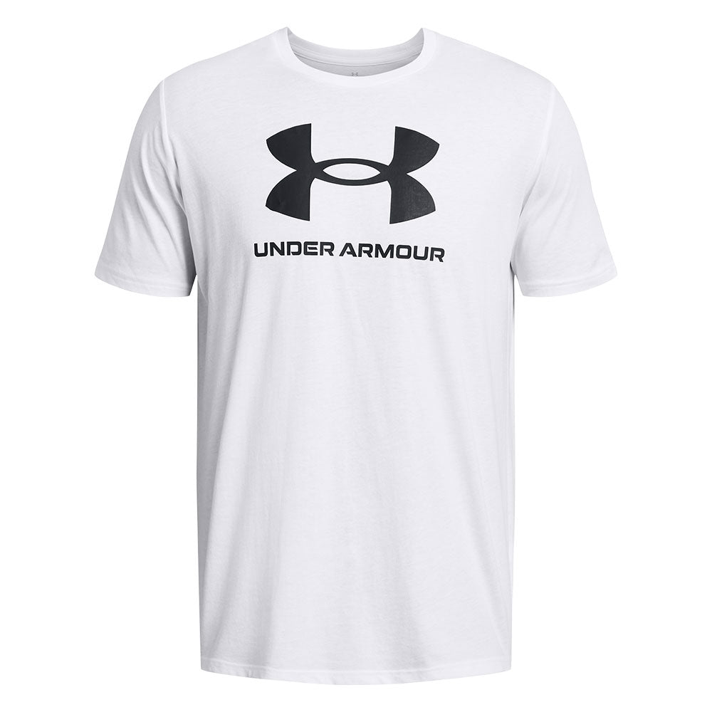 UNDER ARMOUR SPORTSTYLE UPDATE ADULT WHITE T SHIRT