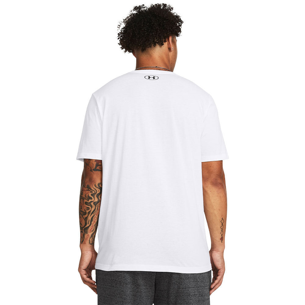 UNDER ARMOUR SPORTSTYLE UPDATE ADULT WHITE T SHIRT
