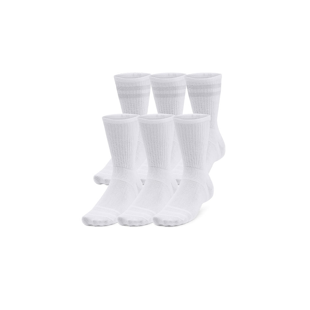UNDER ARMOUR ESSENTIAL 6 PACK CREW SOCKS