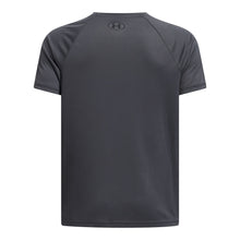 UNDER ARMOUR TECH HYBRID PRINT KID'S GREY T SHIRT