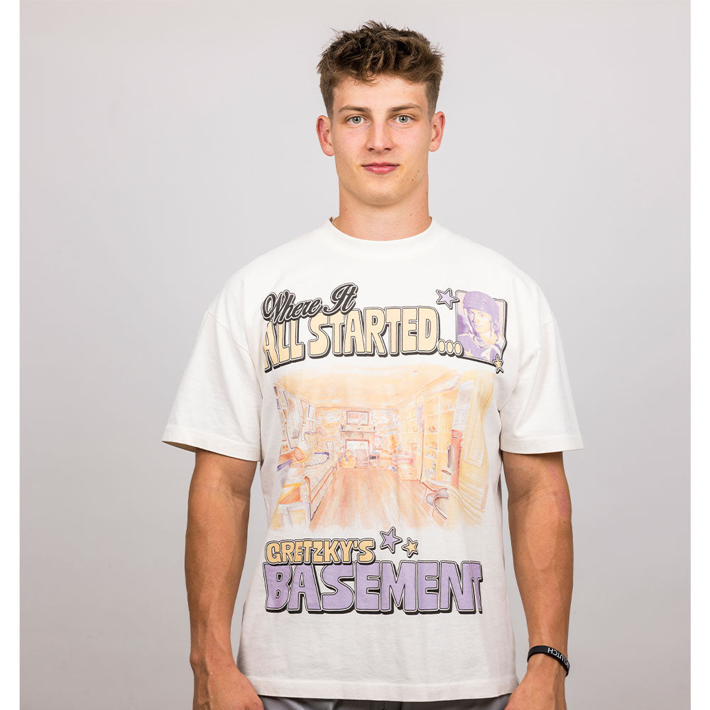 BCLUTCH PREMIUM GRETZKY'S BASEMENT CREAM T SHIRT