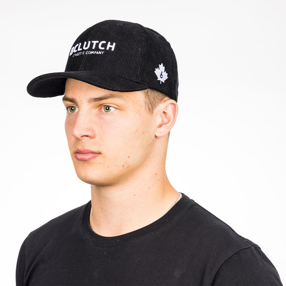 BCLUTCH CORDUROY BLACK HAT