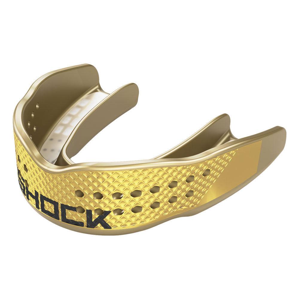 SHOCK DOCTOR TRASH TALKER SENIOR GOLD MOUTHGUARD