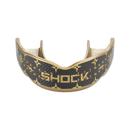 SHOCK DOCTOR TRASH TALKER SENIOR BLACK/GOLD MOUTHGUARD