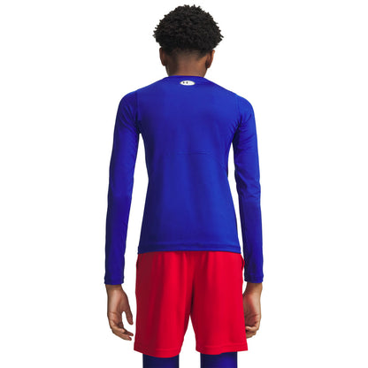 Under Armour Heatgear Boy's Blue Long Sleeve Baselayer Shirt
