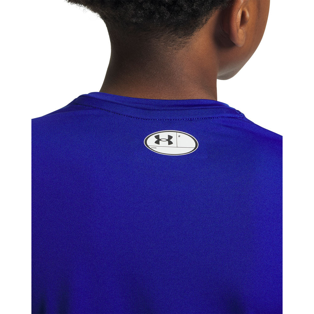 Under Armour Heatgear Boy's Blue Long Sleeve Baselayer Shirt