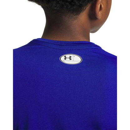 Under Armour Heatgear Boy's Blue Long Sleeve Baselayer Shirt