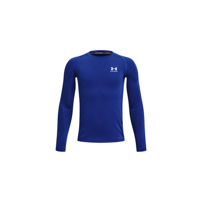 Under Armour Heatgear Boy's Blue Long Sleeve Baselayer Shirt