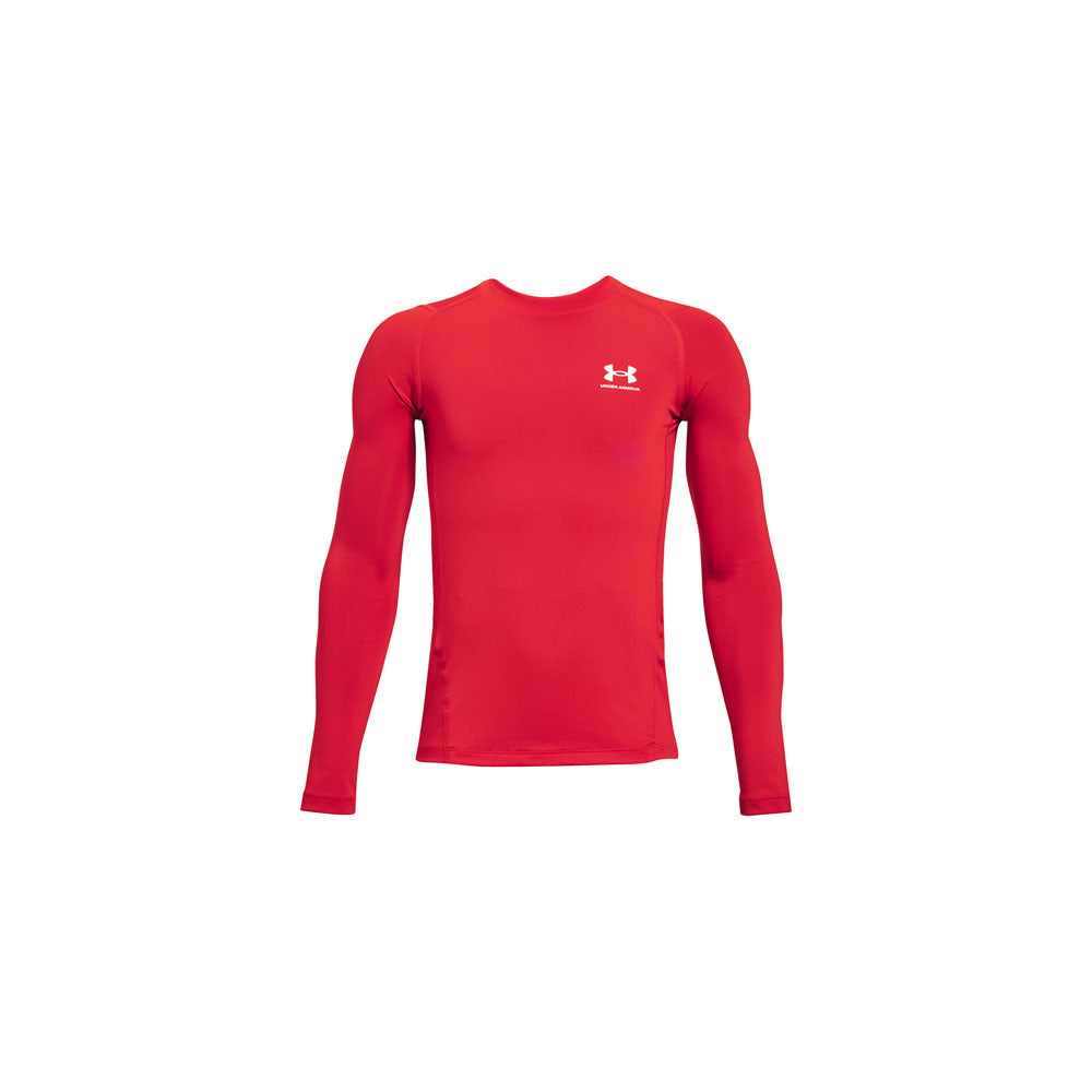 Under Armour Heatgear Boy's Red Long Sleeve Baselayer Shirt