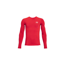 Under Armour Heatgear Boy's Red Long Sleeve Baselayer Shirt