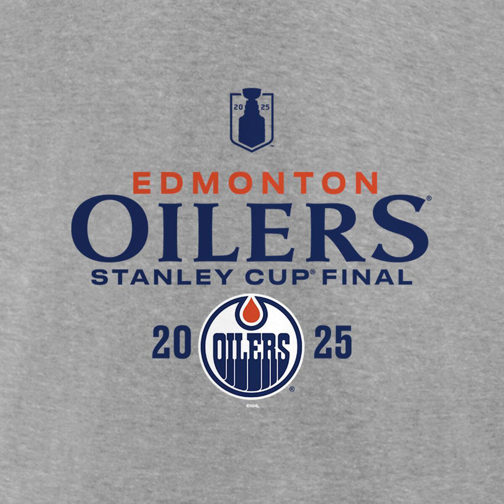 FANATICS EDMONTON OILERS 2025 STANLEY CUP FINAL ROSTER MEN'S GREY T SHIRT