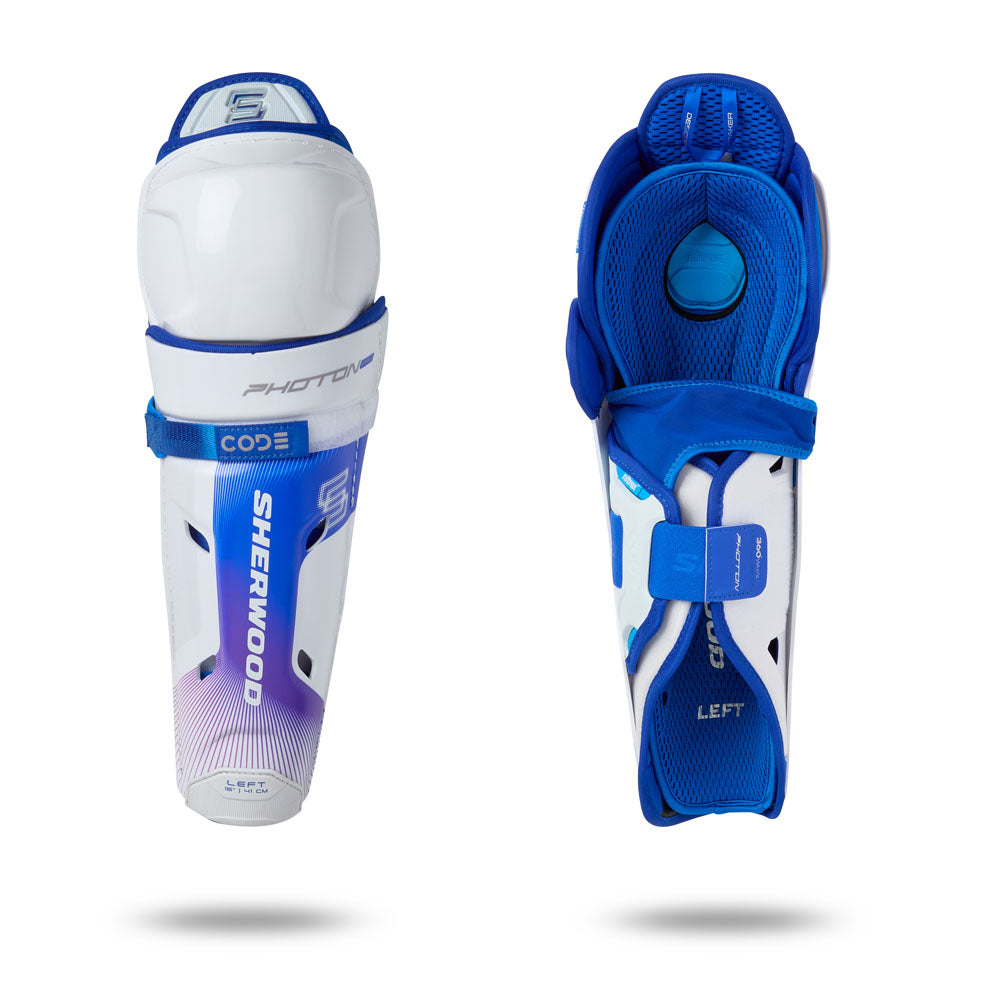 Sherwood Code Photon Pro Junior Hockey Shin Pads