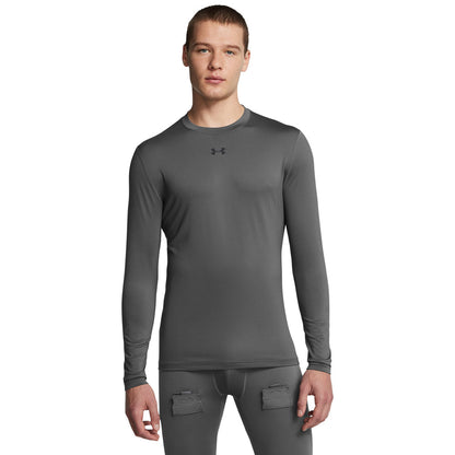 Under Armour Hockey Fitted Grippy Men's Grey Long Sleeve Shirt