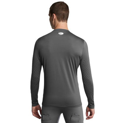 Under Armour Hockey Fitted Grippy Men's Grey Long Sleeve Shirt